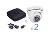 Kit CCTV Video vigilancia analógico 2 cámaras