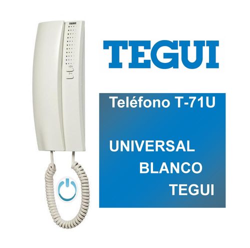 Teléfono T-71U Universal blanco tegui 374240