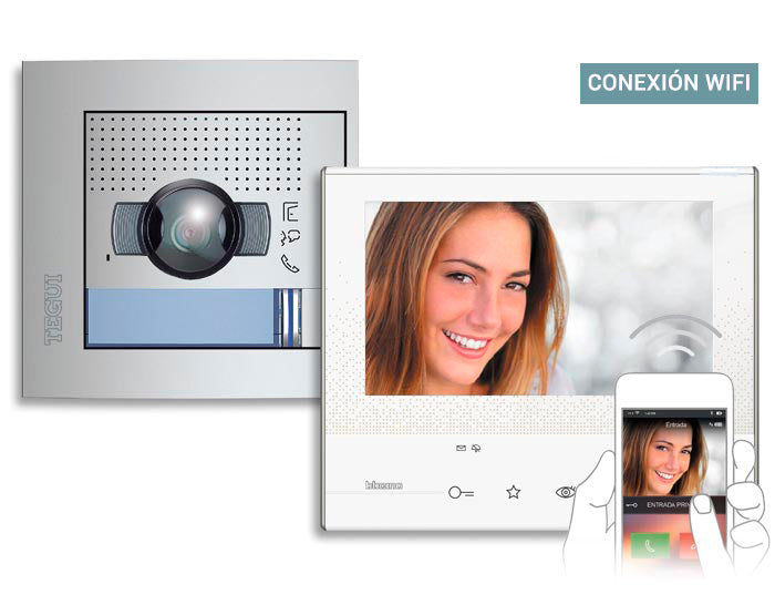 Kit Video V1 Manos Libres 7" Wi-Fi Sfera New Tegui 376171 - kit completo videoportero 2 hilos