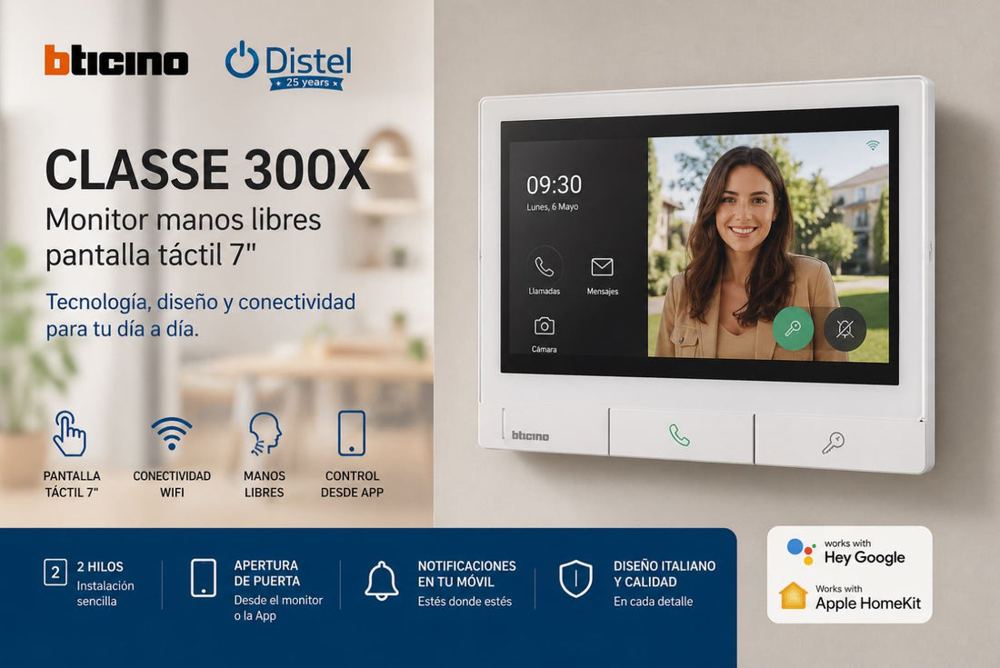 Classe 300X New Light: el monitor videoportero táctil con Wi-Fi 6 que transforma tu acceso