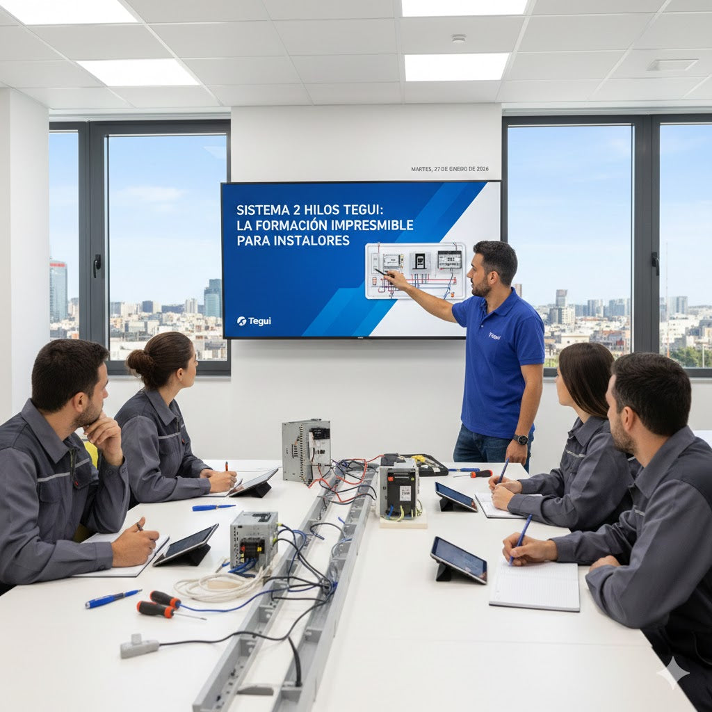 Sistema 2 hilos Tegui BTicino guía formación instaladores videoportero BUS SCS