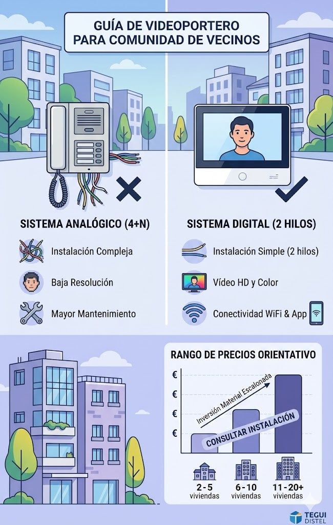Videoportero para Comunidad de Vecinos: Guía de Precios y Cómo Elegir el Sistema Correcto