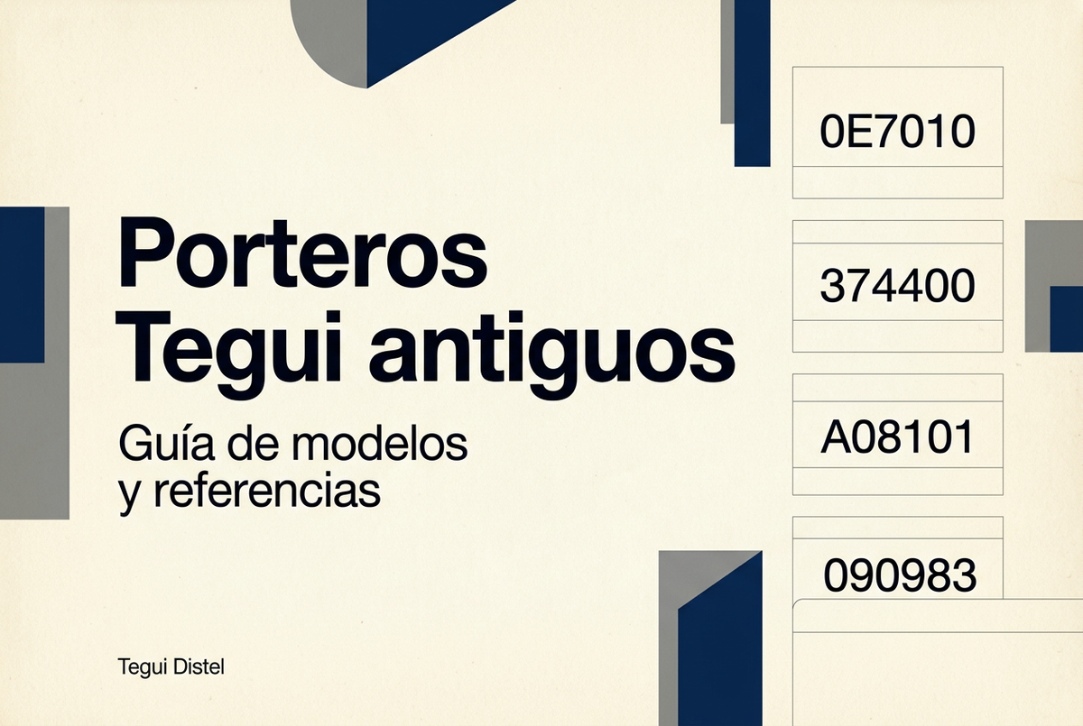 Porteros y videoporteros Tegui antiguos: guía de modelos y referencias