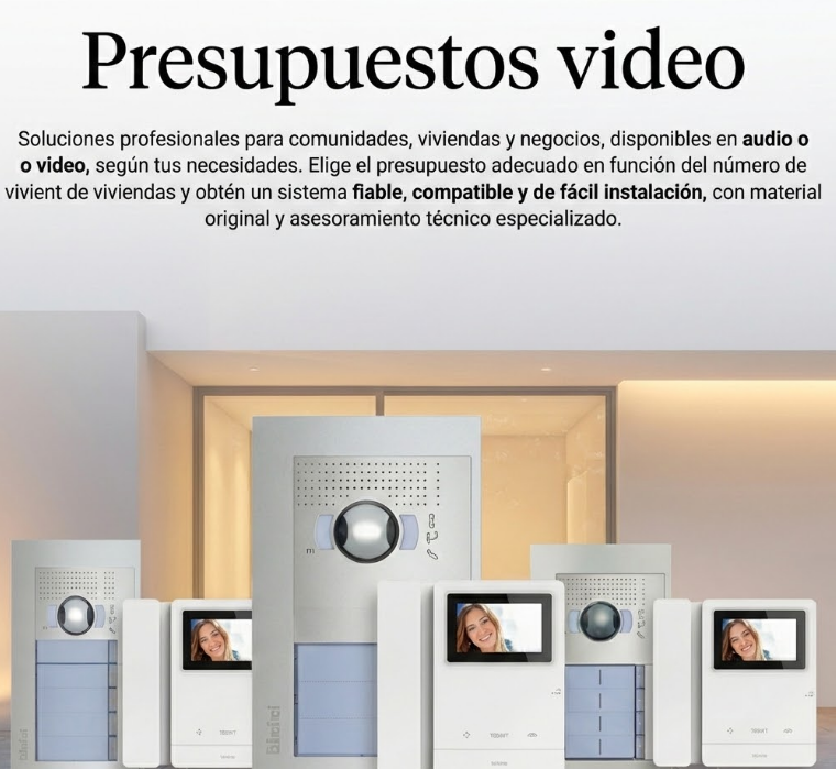 presupuestos video portero