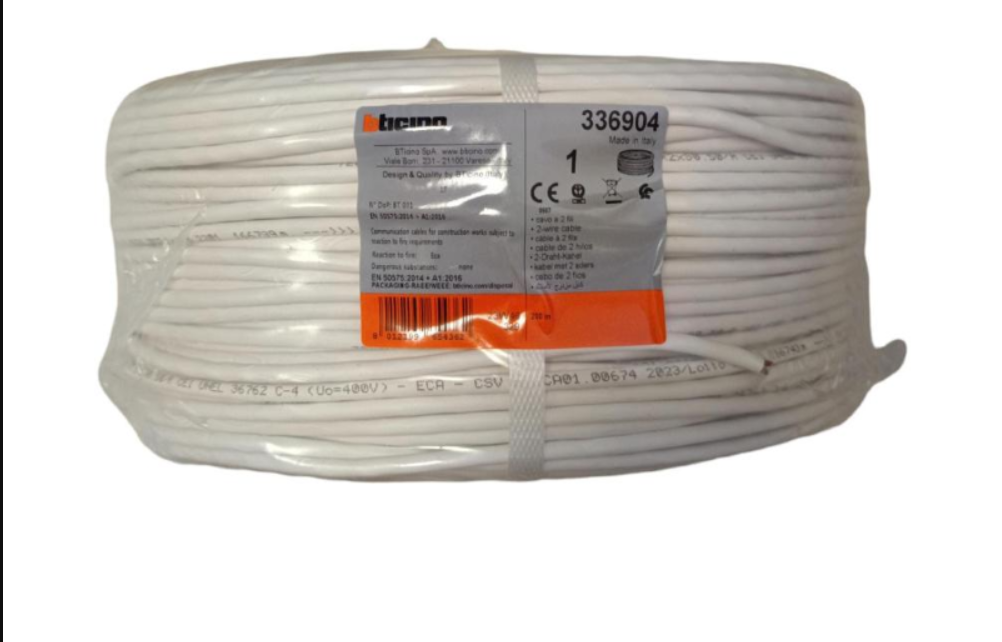 Cabo SCS Branco 200m – BTicino 336904