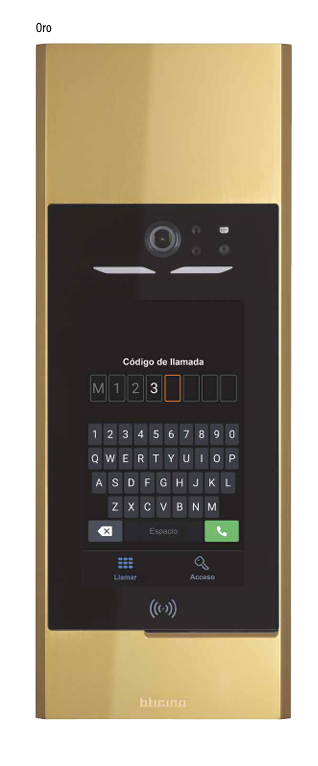 Marco de 3 módulos para módulo display de L5000,  Oro