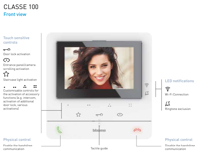 Videocitofono, Classe 100XE, Bticino 344786