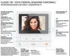 Moniteur WiFi Tegui Classe 100X16E | Vidéophone 2 fils BUS SCS (Réf. 344786)