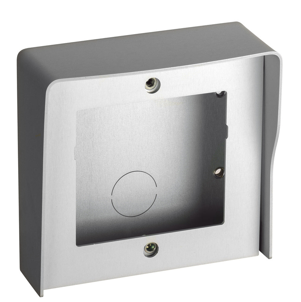 Aufputzgehäuse mit Regenschutzblende, 1 Modul, Aluminium, L5000 345311