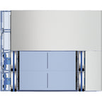 Frontal 4 Pulsadores Tegui Sfera New 2 Columnas (BTicino 352141)