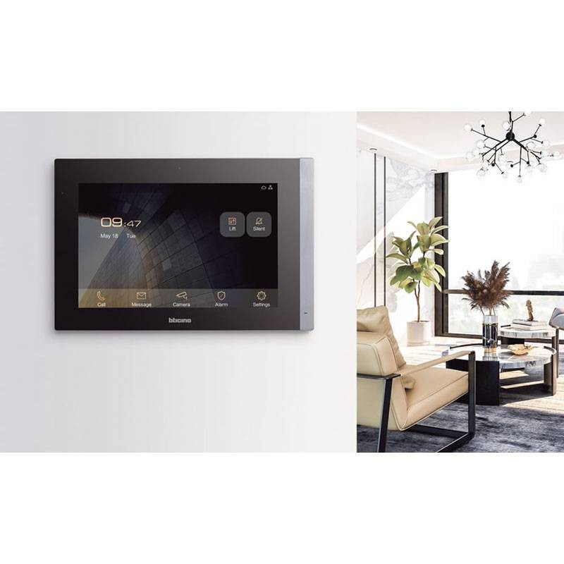 BT/373001 - Monitor Premium Táctil 10" con Cámara Interna y Pulsador SOS BTicino