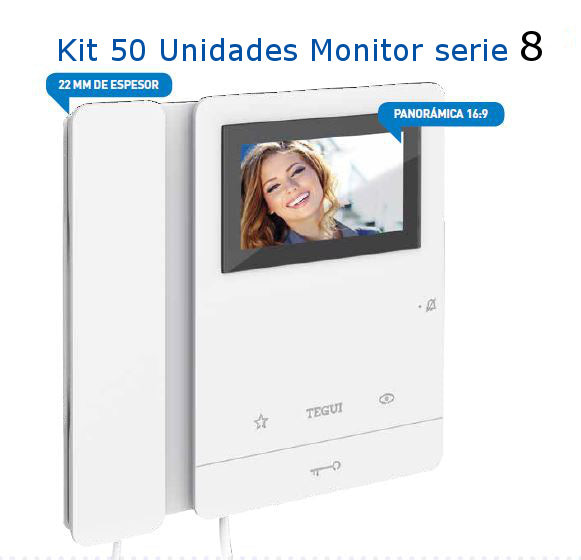374494 Tegui Series 8 Monitor | 2-Wire BUS SCS Video Doorphone, Color Screen