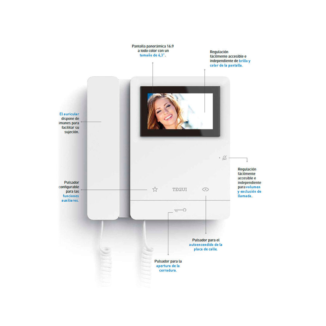 Monitor Tegui Serie 8 Video Portero Tegui 374494