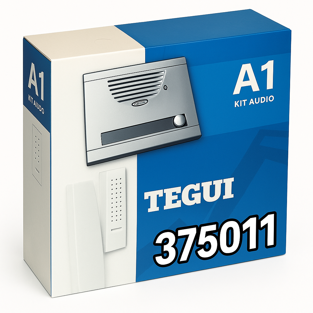 Kit portero tegui A1: Placa Teléfono S7 Sistema 4+N Tegui 375011