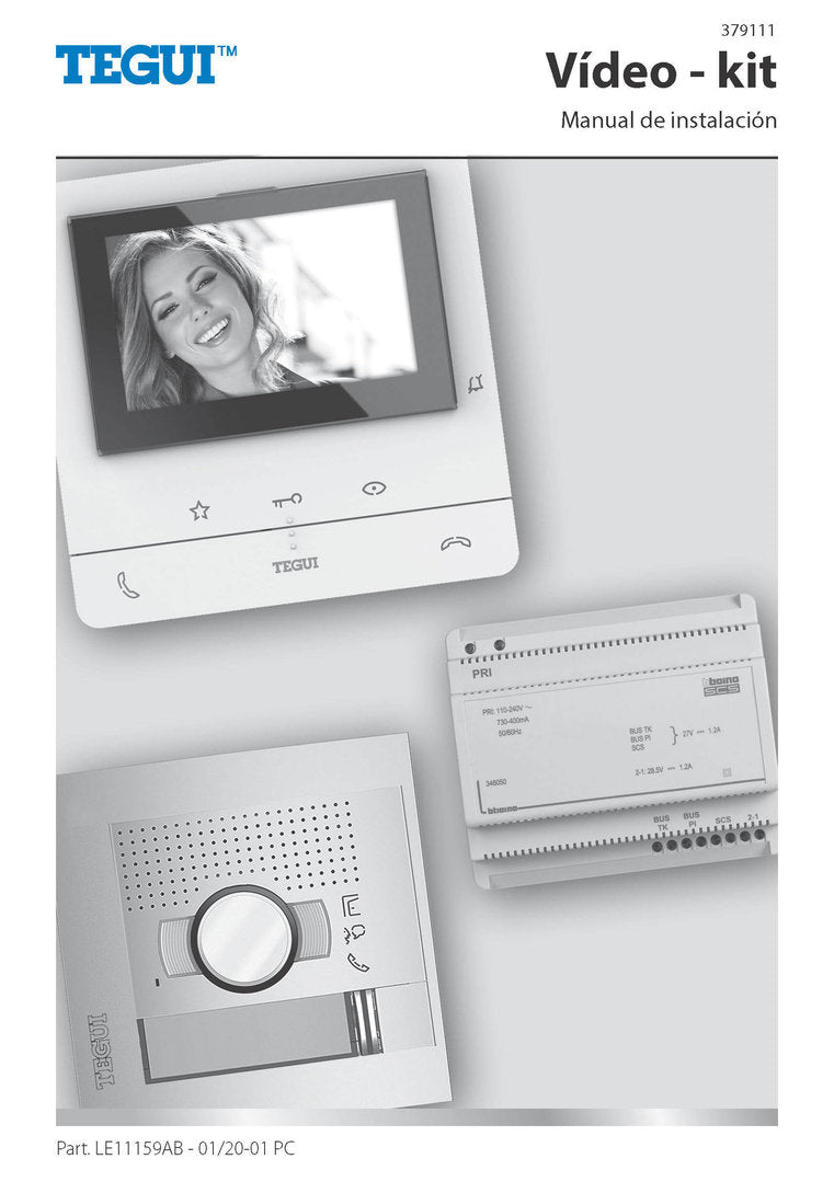 Kit Video V1 Manos Libres 5" 100V16B Tegui 379111