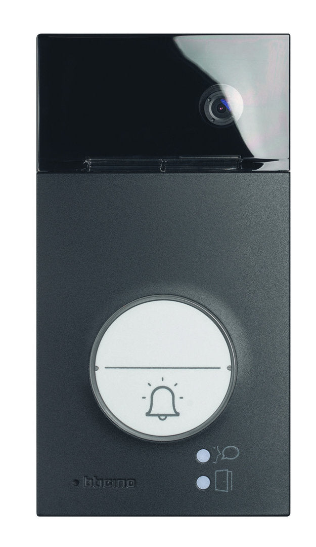 Panel Audio/Vídeo RFID Line 3000 Black 2 Wire, Bticino 343093