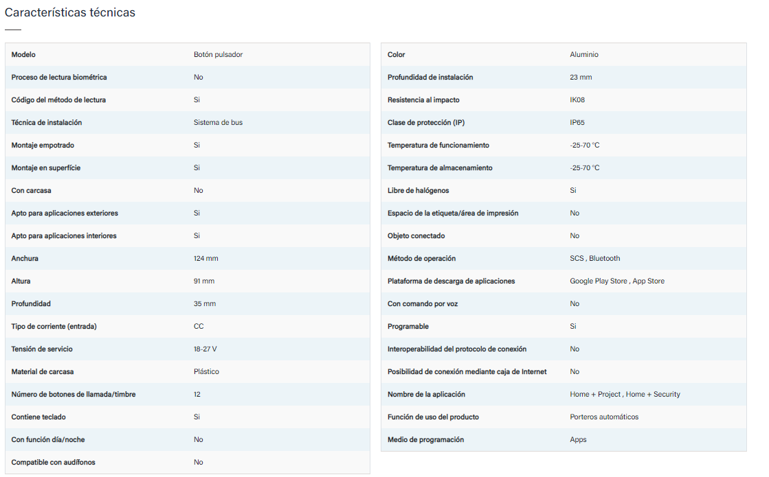 BT-L5000 MODULO TECLADO ALUMINIO