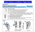 374260 T-72 Digital Two-Call Telephone Tegui | 2-Wire Door Entry Phone