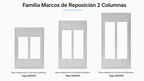 Moldura de Substituição 2 Colunas 4 Módulos Tegui – Ref. 0E5204
