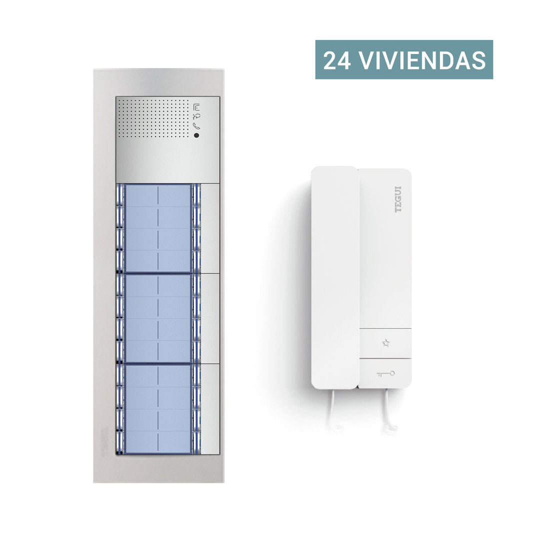 Presupuesto Audio-Portero Automatico para 24 viviendas 2 hilos Sfera New Tegui audio24s