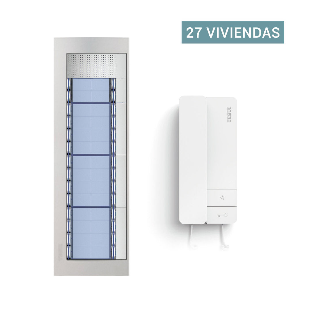Presupuesto Audio-Portero Automatico para 27 viviendas 2 hilos Sfera New Tegui audio27s