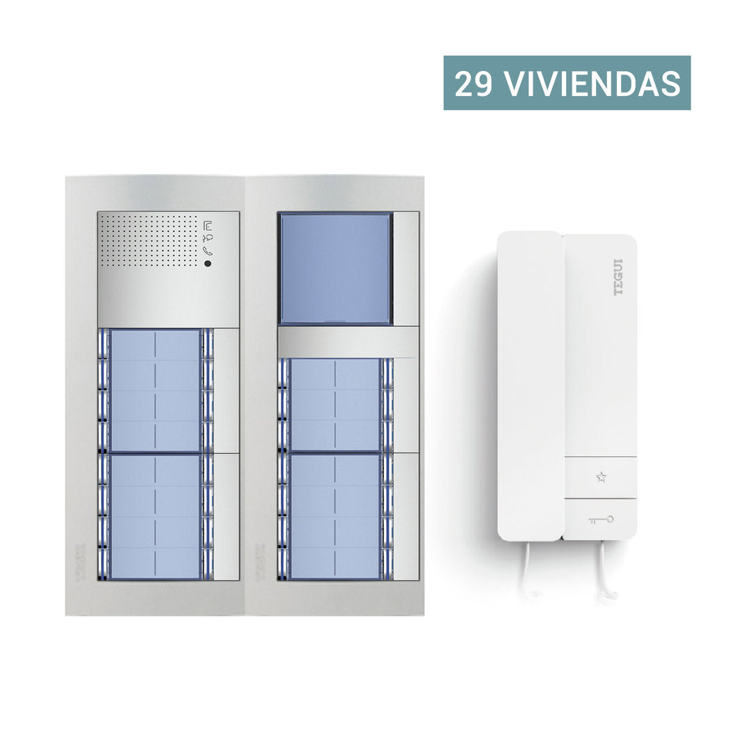 Presupuesto Audio-Portero Automatico para 29 viviendas 2 hilos Sfera New Tegui audio29s
