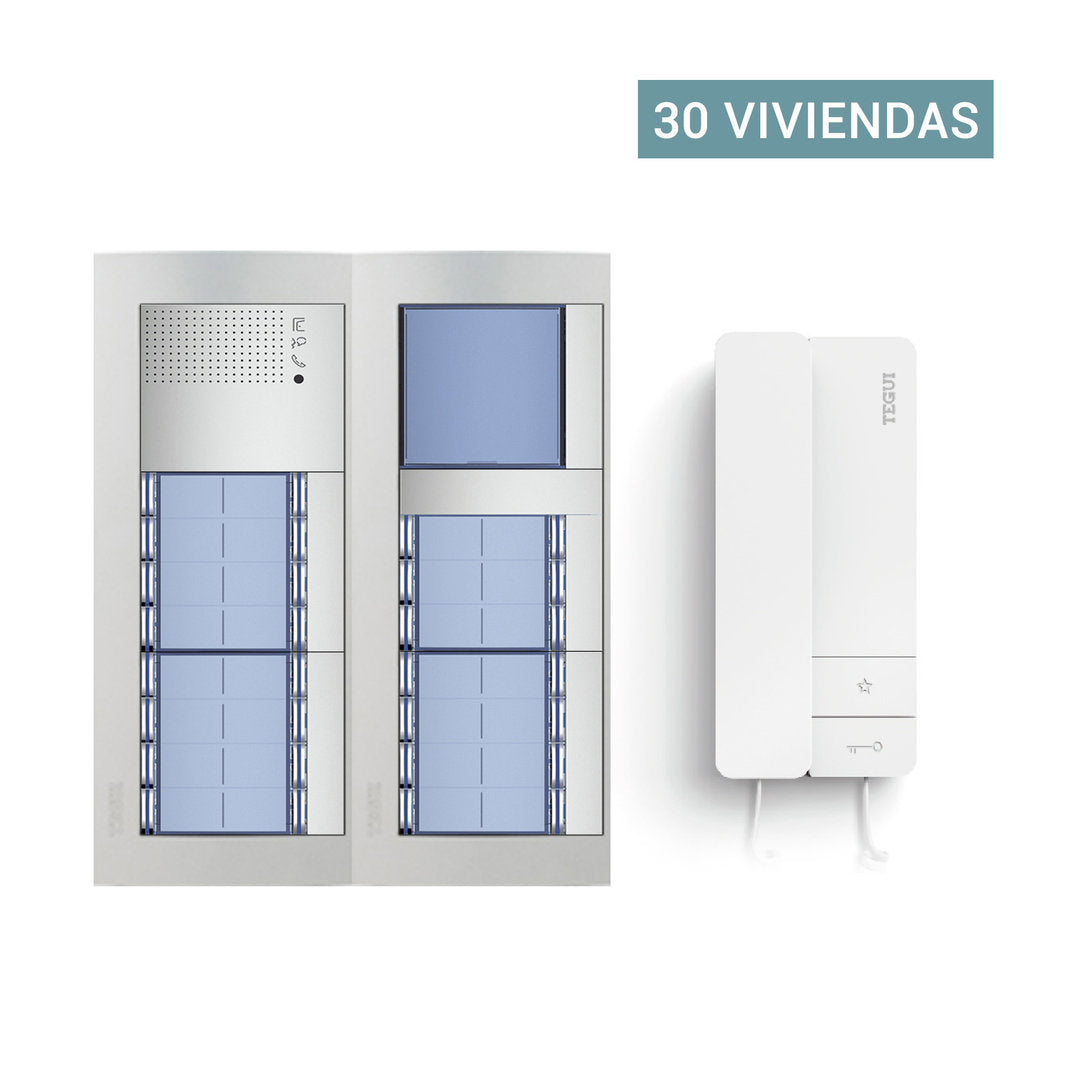 Presupuesto Audio-Portero Automatico para 30 viviendas 2 hilos Sfera New Tegui audio30s