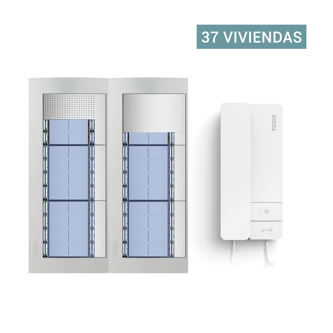 Presupuesto Audio-Portero Automatico para 37 viviendas 2 hilos Sfera New Tegui audio37s