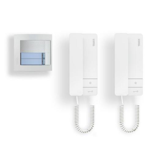 Kit 2 Viviendas Audio 2 Hilos Serie 8 + 2 Teléfonos Bticino 378152