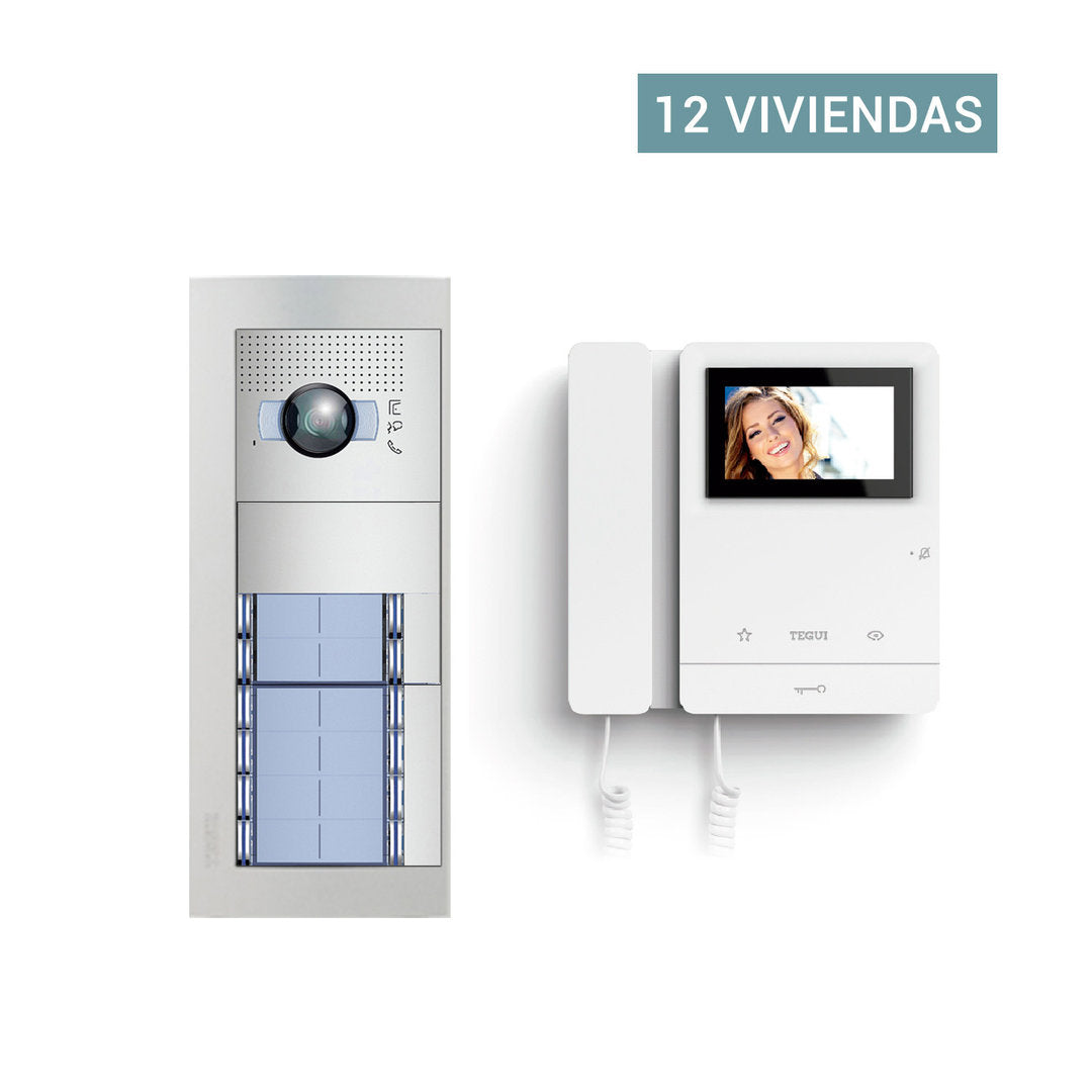 Presupuesto  Video Portero Color para 12 viviendas 2 hilos Sfera New Tegui color12s