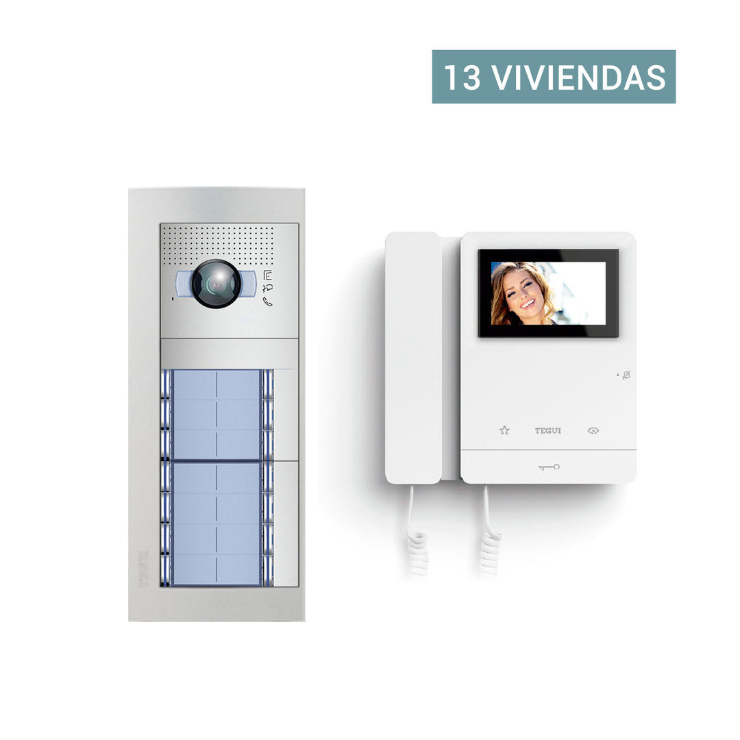 Presupuesto Video Portero Color para 13 viviendas 2 hilos Sfera New Tegui color13s