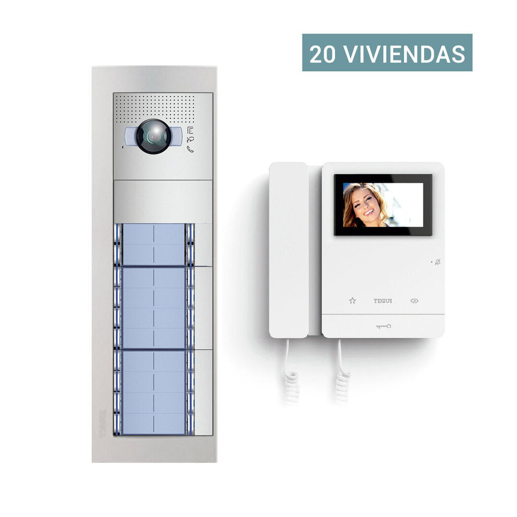 Promoción Video Portero Color para 20 viviendas 2 hilos Sfera New Tegui Color20s