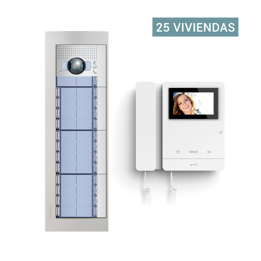 Presupuesto Video Portero Color para 25 viviendas 2 hilos Sfera New Tegui color25s