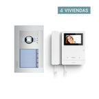 Offerte Video Deurintercom Kleur voor 4 woningen 2 draden Sfera New Tegui color4s