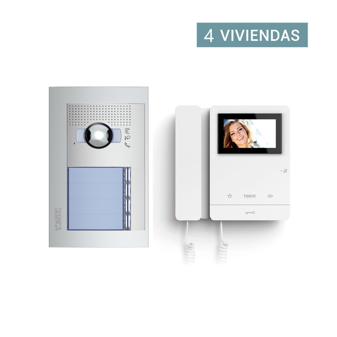 Presupuesto Video Portero Color para 5 viviendas 2 hilos Sfera New Tegui color5s