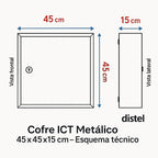 Tegui ICT Metal Box 45x45x15 cm Surface IP55 (Ref. 7215)