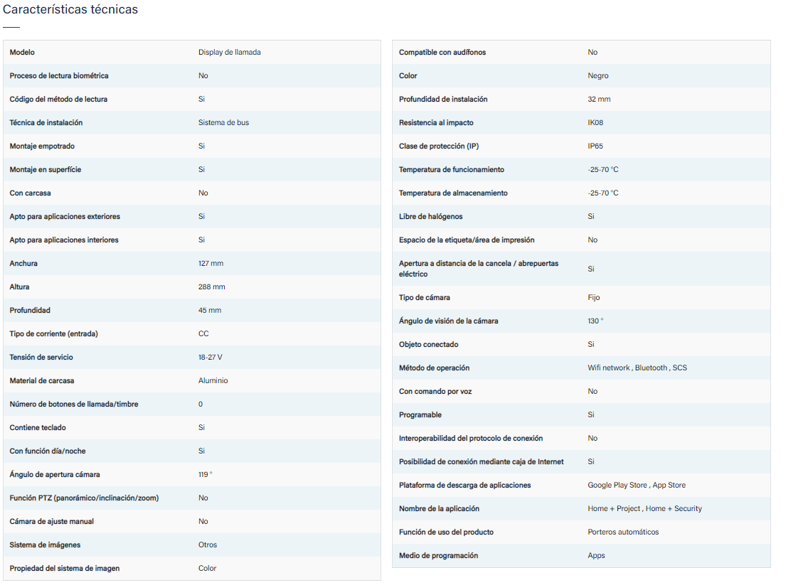 Módulo display 7” vertical L5000 con cámara HQ