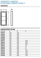 Moldura e Suporte 2 Módulos Tegui Sfera New Allmetal (BTicino 350221)