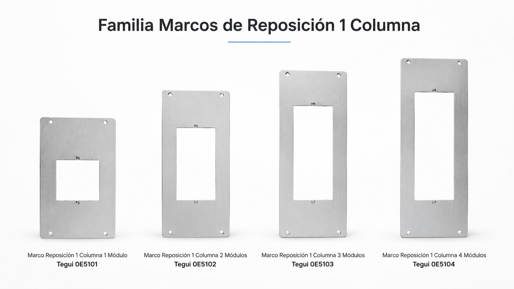 Moldura de Substituição 1 Coluna 1 Módulo Tegui – Ref. 0E5101