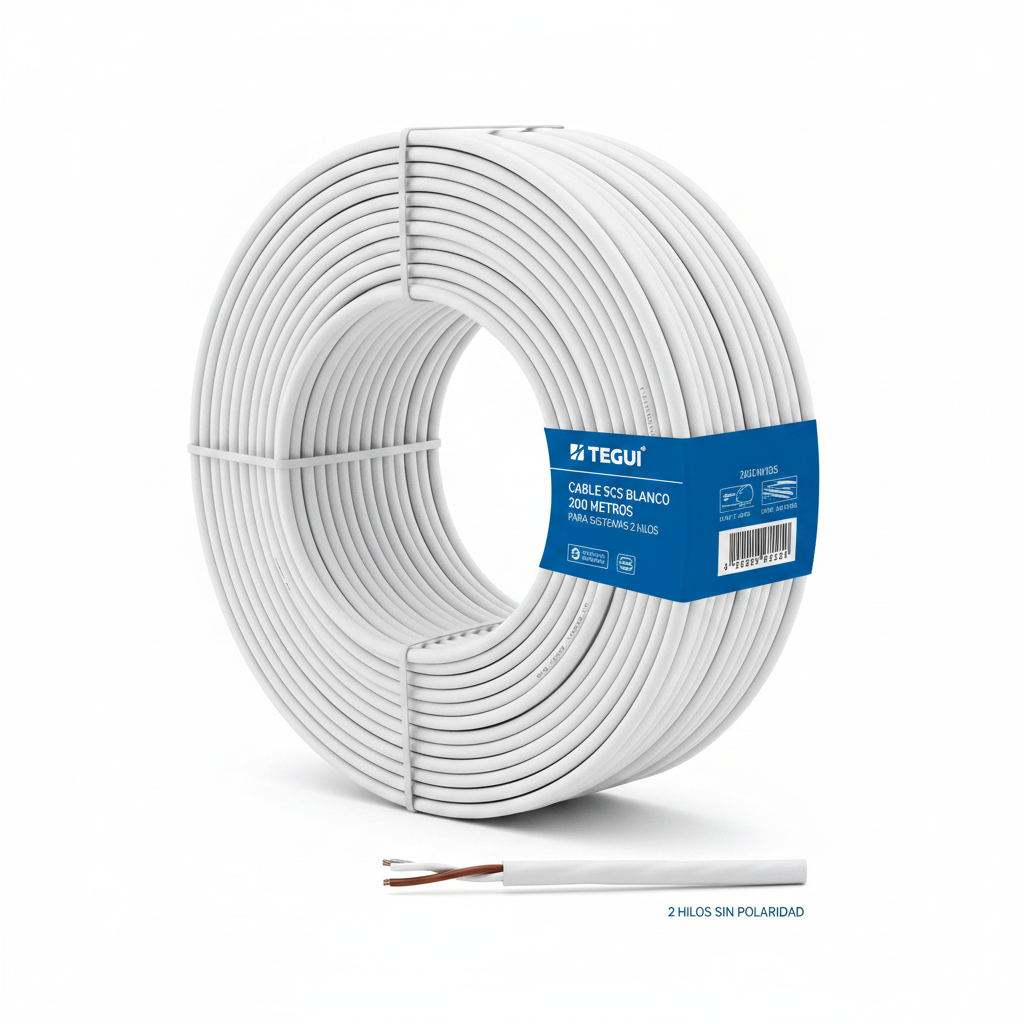 Cable SCS Tegui Blanco 200m BUS/SCS 2 hilos BTicino 336904