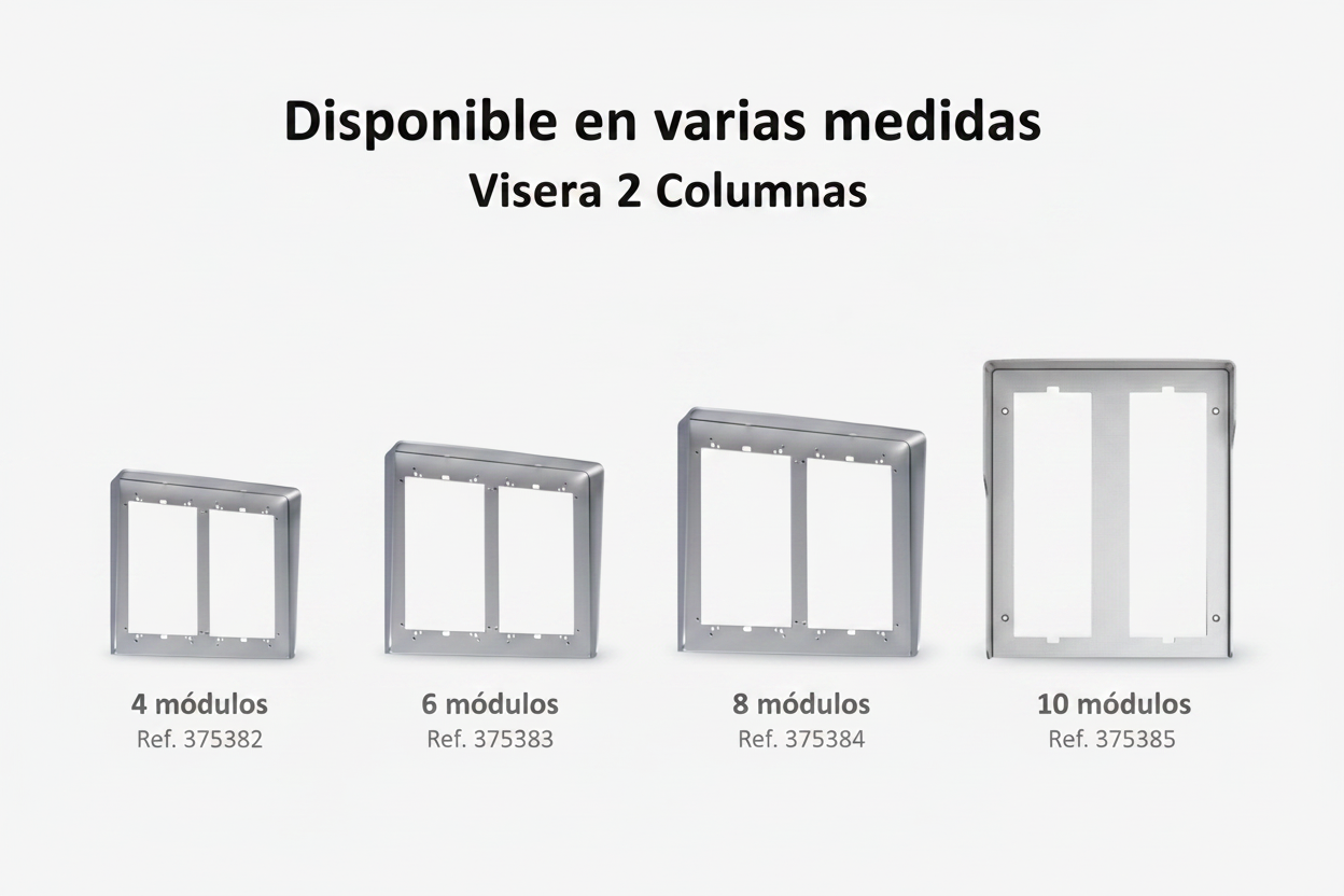 Visera 2 Columnas Tegui – disponible en 4, 6 y 8 módulos