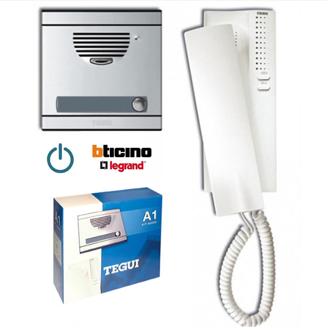 Kit portero tegui A1: Placa Teléfono S7 Sistema 4+N Tegui 375011