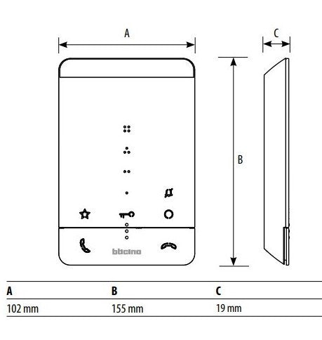 Téléphone Mains Libres Classe 100A16E Bticino 344282