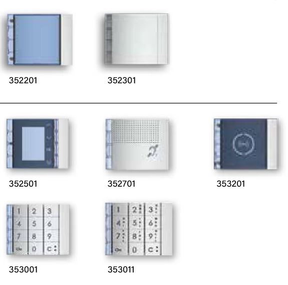 Front Button Panel 353001 (valid for 353000)