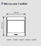 Moldura 1 módulo teclado do L5000 Níquel