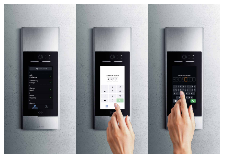 3-module frame for the Linea 5000 display module, aluminum